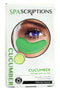 SpaScriptions Hydrogel Cucumber Under Eye Pads for Dark Circles, 4 Pairs