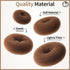 Teenitor Hair Bun Maker, Light Brown Hair Donuts for Kids Girls, Ballet Bun Maker, 4 Sizes