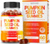 Pumpkin Seed Oil Gummies | 60 Gummies | 4000mg for Hair Growth & Bladder Control | Sugar Free Orange Flavor