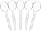 Plasticpro 200 Count Clear Plastic Soup Spoons Disposable Cutlery Utensils