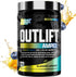 OUTLIFT Amped Max Dosed HIGH STIM Pre Workout Powder - 6G Citrulline, 3.2G Beta Alanine, Blueberry Lemonade, 22 Servings