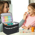 LEFORZ Medicine Storage Bag,Double Layers Pill Bottle Organizer Bag Empty with Lockable Zipper&Adjustable