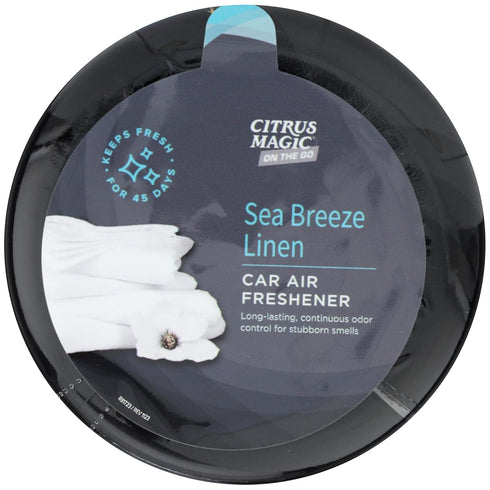 Citrus Magic On The Go 8-Ounce Solid Air Freshener, Sea Breeze Linen, Pack of 1