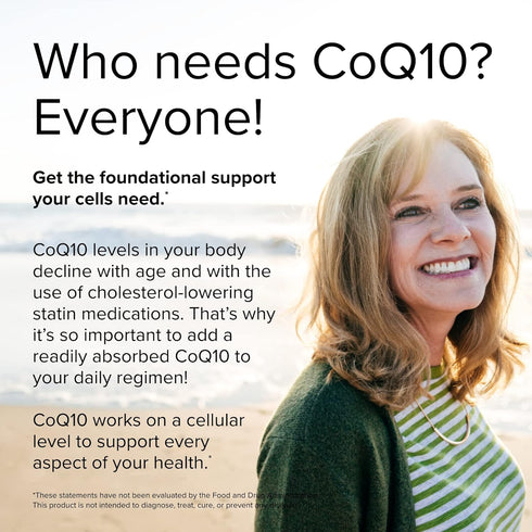 Terry Naturally CoQ10 Chewables | 100 mg, 30 Easy Chew Tablets | 8X Higher Absorbing CoQ10 for Energy & Health