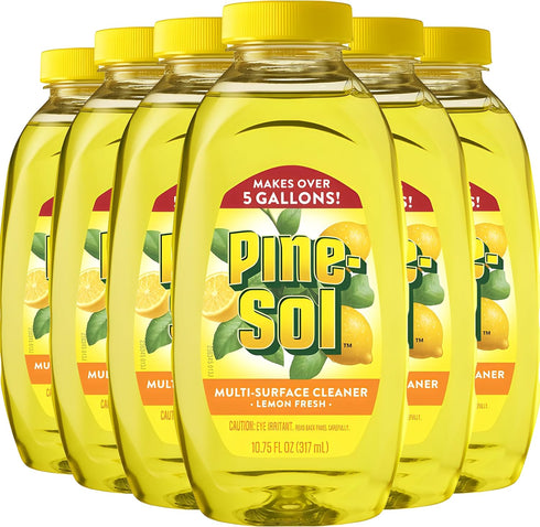Pine-Sol Multi Surface Cleaner, 6 Pack, Concentrated Multi Purpose Cleaner and Degreaser for