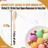 Perfect Stix Green Spoon 158-Moo-36 Wooden Cutlery Spoons with Cow Themed Print (Pack of 36)