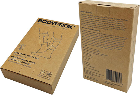 BODYPROX Shin Splint Ice Pack 2 Pack - Reusable Cold and Hot Wrap for Shin Splints Pain Relief, Flexible Ice Pack for