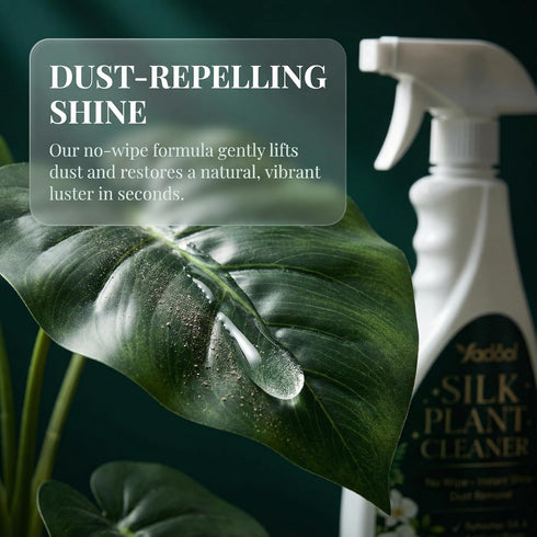 Silk Plant Cleaner Spray No Wipe, Faux Greenery Cleaner Cleaner, Removes Dust & Restores Fresh Natural Look, Easy Spray