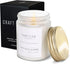 Craft & Kin Patchouli & Amber Scented Candle | 8 Oz, 45 Hour Long Lasting Classic Soy Spring Scented Candles