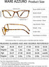 MARE AZZURO Flexible Reading Glasses for Men - Lightweight Readers in Tortoise, Available in Multiple Strengths (2.50)