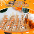 Watersay 24 Set Halloween Treats Bags, DIY Witch Broom Bag with Orange Ribbon for Halloween Party Decorations