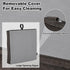 18x16 Soft Chair Cushions for Seniors, Dual-Layer Memory Foam Anti-Sagging Patent Design with Curved Bottom for Better