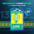 TQTHL 9V 9V 13500mWh 1.5 (8 Pack) Battery for Smoke Detector,USB Rechargeable Lithium Batteries - Long Lasting LI-ion