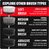 Dirt Devil 2-Piece Soft Bristle Scrubber Cleaning Brush Set, 2" & 3.5" Brushes for Gentle Whole-Home Cleaning, AD82100