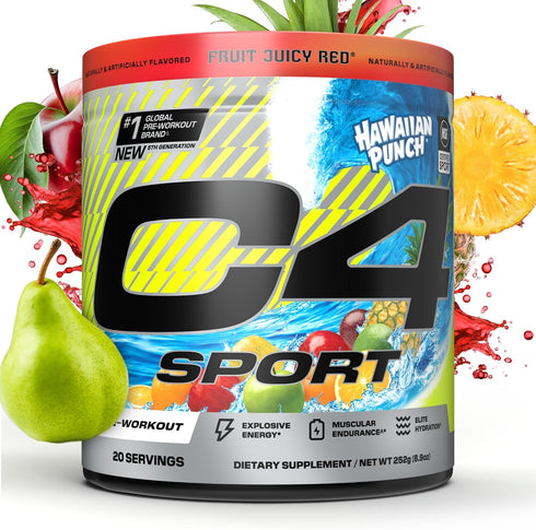 Cellucor C4 Sport Pre Workout Powder: NSF Certified for Sport, 200mg Caffeine, Creatine, Beta-Alanine, Hawaiian Punch,