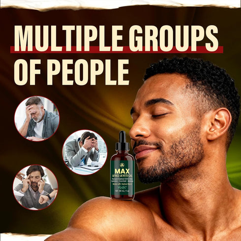 Qiyvipo Male(1) Max+ Afro Ayiti Oil, Natural Herbal Massage Oil