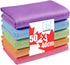 Extra Large Fish Scale Glass Cleaning Cloth, Lint Free Nanoscale Microfiber Tower, Polishing Tower 15.8" x 19.7" (Mix,