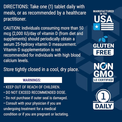 Life Extension One-Per-Day Multivitamin, Packed with Over 25 Vitamins, 60 Tablets, Non-GMO, Gluten-Free