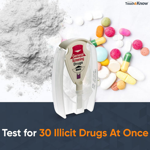 Touch&Know 30 Multi Drug Test Kit - General Screening with Instant Results - Tests for Substances - Easy to Use Home