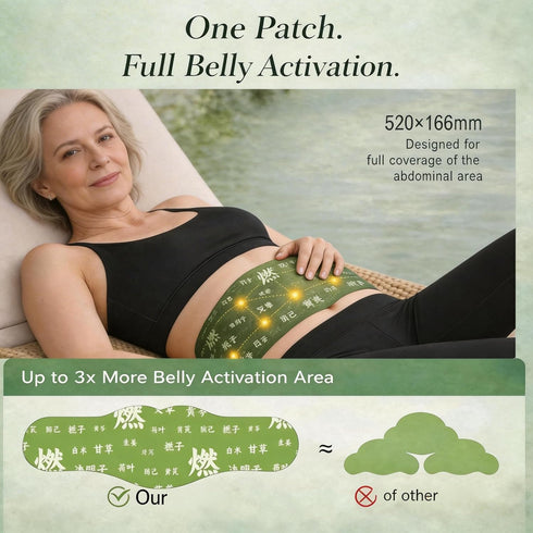 WoodHW 15PCS Japanese Herbal Patch,Natural Plant-Based Navel Relief Patches with Gentle Adhesive Design,Herbal Infused