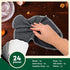 Reusable Paper Towels (24 Pack) - 100% Cotton Hand Towels for Kitchen, Zero Waste Cleaning Cloths