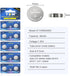 SR920SW 370 371 Watch Battery AG6 LR921 V371 1.55V Silver Oxide Battery Long Lasting Button Coin Battery 40 Pack