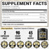 90 Capsules 3in1 GABA Supplements 750mg L-Theanine 200mg & 5-HTP - Equivalent to 1000mg - Support Comfortable Mood,