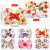 Whaline 6Pcs Back to School Bow Hair Clips Apple Blackboard Pencil Hair Bow Barrette Colorful Grosgrain Hairgrips Alligator Clips for First Day of School Kindergarten Students Hair Accessories