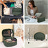 KTMOUW 3 Pcs Waterproof Makeup Bag Set, Portable Travel Cosmetic Organizer Storage Bag for Women, Deep Green