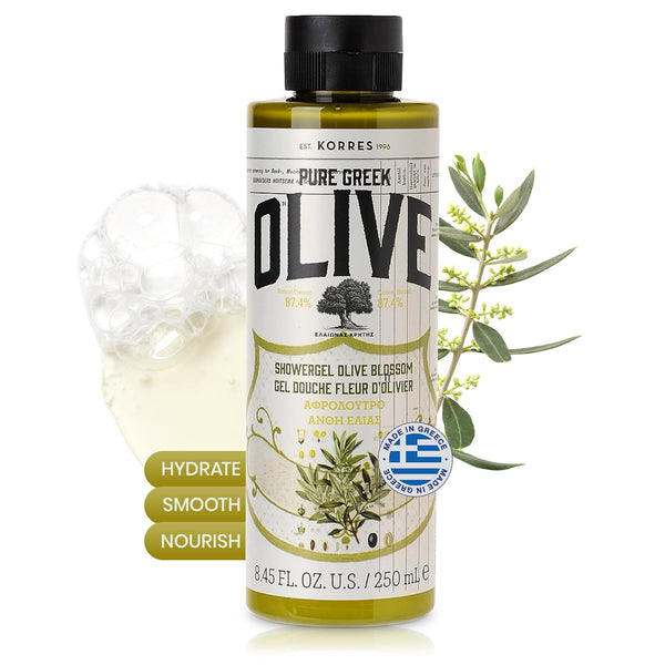 KORRES Olive Shower Gel, Olive Blossom, 8.45 fl. oz.