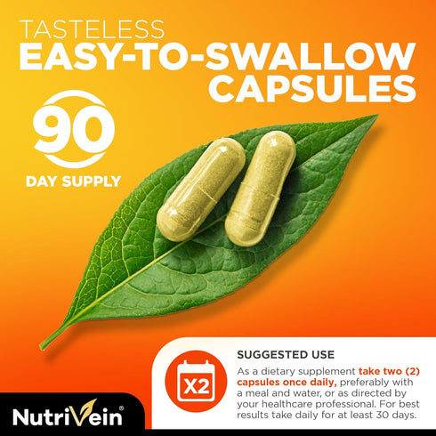 Nutrivein Liposomal Vitamin C 1650mg - 180 Capsules - High Absorption Ascorbic Acid for Immune System Support