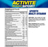 MHP Activite Sport Multi Vitamin, 120 Tablets, 25 Vitamins and Minerals, Nitric Oxide Booster, Digestive Enzymes,