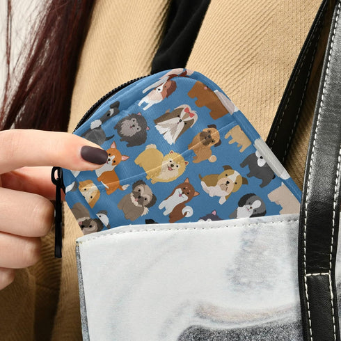Naanle 7 Cute Puppy Dog Day Pill Case - Travel Organizer Bag With Zipper, Portable Weekly Compact Size for Vitamin