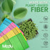 Modu 5 Pcs Korean Exfoliating Mitt Bath Washcloth, 9.1 X 6 in, Large 5 Pcs, Green