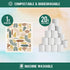 Kitchen,6 Pack Morigins Swedish Dishcloths for Minimalist Swedish Dish Towels,Cellulose Sponge Cloths,Non Scratch