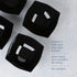 PLASTICPRO Disposable Square Serving Bowls, 4 Pack 16 Ounce Black Snack or Salad Bowls
