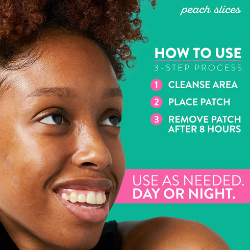 Peach Slices Deep Blemish Microdarts, Acne Patch for Early Stage & Deep Pimples with Salicylic Acid and Tea Tree Oil