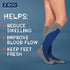 JOBST Sport Knee High Compression Socks, 15-20 mmHg, Black/Grey, X-Large