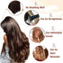 Hetto 12 Inch Sew in Hair Extensions, Balayage Brown to Blonde Weft, 70g Real Human Hair Extensions