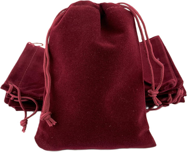 AEAOA Gift Bags, Pack of 25 4.8" X 3.6" Velvet Drawstring Jewelry Pouches for Candy, Pins, Jewelry, Birthday Party