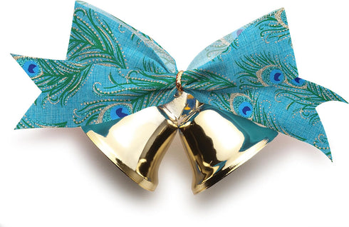 2 Rolls Peacock Ribbon for Wreath Bows, Glitter Blue Green Peacock Ribbon for Gift Wrapping, Party Supplies Decoration
