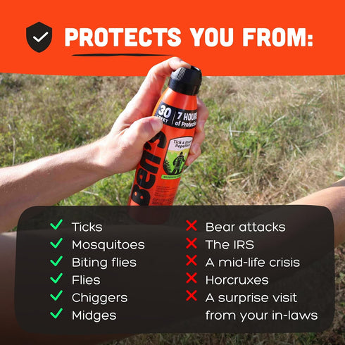 Ben's Eco Tick & Insect Repellent Spray - 30% DEET Bug Spray for Mosquitoes, Ticks - 6 oz (2 Pack) - Up to 7 Hours