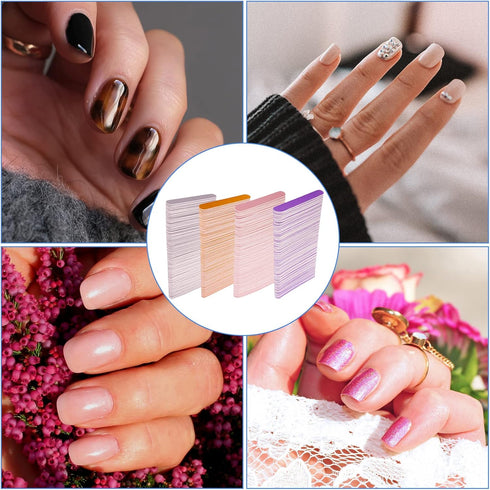 Mini Nail Files Bulk, 400 Pcs Double Sided Emery Board Nail File for Manicure Tool Set