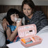 Canboc Carrying Case for Asthma Inhaler, Handheld Spacer Bag with Removable Shoulder Strap and Mesh Pocket (Rose Gold)