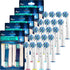 Replacement Brush Heads for Oral B, Pack of 20 Cross Generic Electric Toothbrush Heads Compatible
