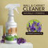 Natural Wall Cleaner for Painted Walls, Ceiling, Cabinets, Baseboard, Wood, Stainless - 24oz Lavender Stain Remover Spray - Removes Dirt, Dust, Odor, Oils, Grease - Multipurpose Cleaning & Deodorizing