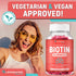 Biotin Gummies for Hair Growth, 100 Count, Max Strength 10000mcg Chewable Supplement for Women, Men, and Kids