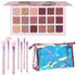 UCANBE Makeup Kit for Women & Teens, 18 Colors Nude Eyeshadow + 7pcs Soft Brushes + Pink Cosmetic Bag Set for Beginners