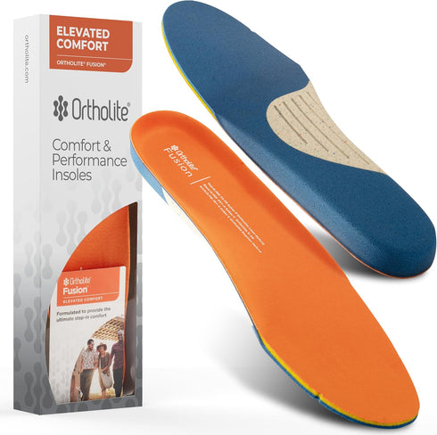Ortholite Fusion Elevated Comfort Shoe Trim-to-Fit Insert - Proprietary Two-Layer Memory Foam