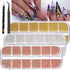 Mini Caviar Beads for Nail Art, Gold Silver Rose Gold 3D Metal Ball Decorative Accessories Set